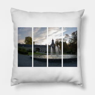 This Castle, during the Battle of the Bulge, housed the Headquarters of Major General Matthew B. Ridgway. Liege Province. Autumn sunny day Pillow