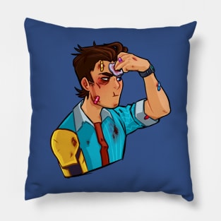 Tftbl Rhys beat up from Tales from the Borderlands Pillow