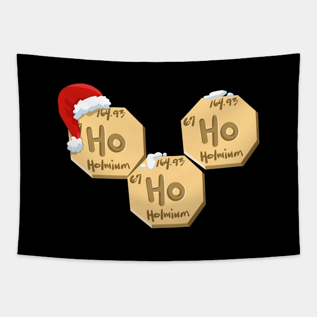 Ho Ho Holmium Christmas Tapestry by Pasfs0