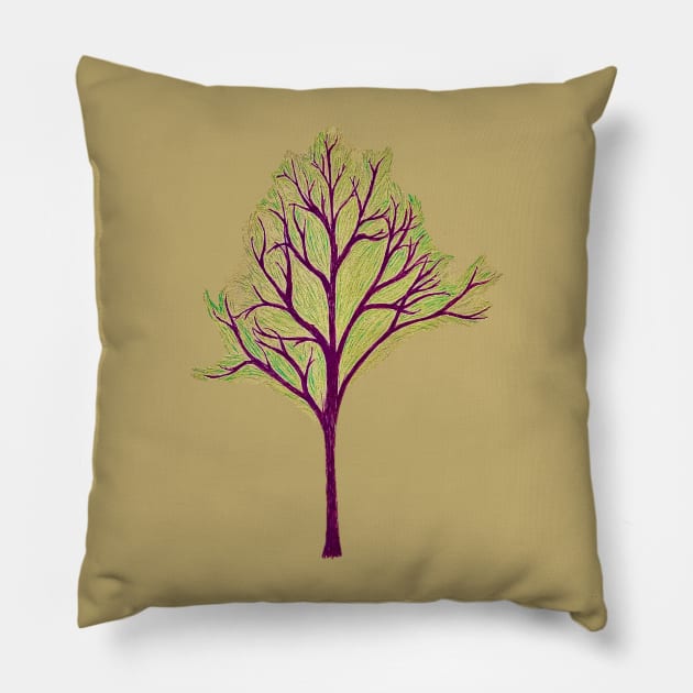 tree 14 version 3 Pillow by Ferith12