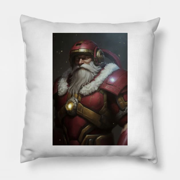 Space Marine Santa Clause Pillow by TortillaChief