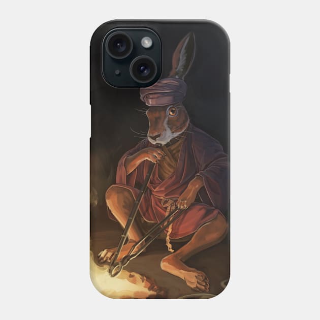 Hare Jeweler Phone Case by Skutchdraws