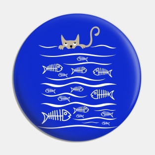 Cat and Fish Pin