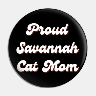 Savannah Cat Savannah Cat Kitten Retro Pin