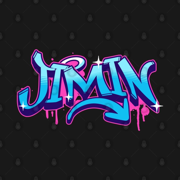 BTS Bangtan Park Jimin name graffiti typography army | Morcaworks by Oricca