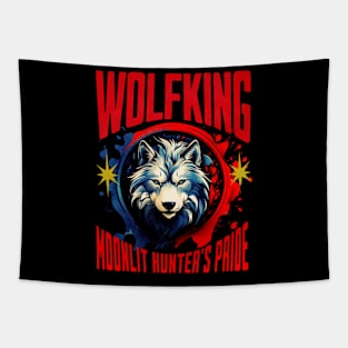 Wolf: Moonlit Hunter Pride Tapestry