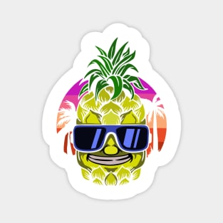 Pineapple Beach Vintage Design Magnet