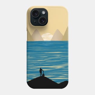 Looking to the sunset Phone Case