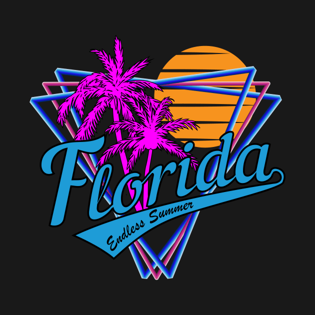 Retro 80s Style Fort Lauderdale Summer Beach by Brobocop