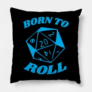 DnD Born to Roll D20 Pillow