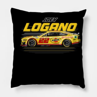 Joey Logano #22 Mustang Pillow