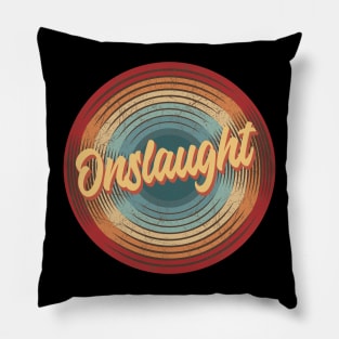 Onslaught Vintage Circle Pillow