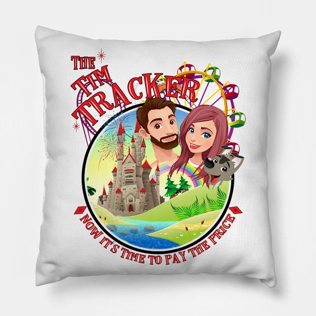 The Tim Tracker Vlog Youtube Orlando Theme Park Pillow by Joaddo
