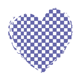 COLOR OF THE Year 2022 Very Peri Checkerboard Heart T-Shirt