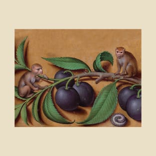 Monkeys, plums and sleeping caterpillar T-Shirt