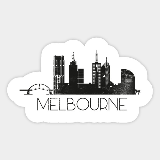 Melbourne Australia Skyline Melbourne City Sticker Teepublic
