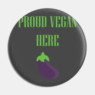 Proud Vegan Pin