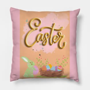Cute Rabbit Easter Pillow