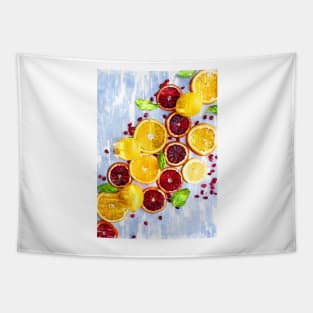 Bunch of Citrus Vitamin C - For Fruit Lovers Tapestry