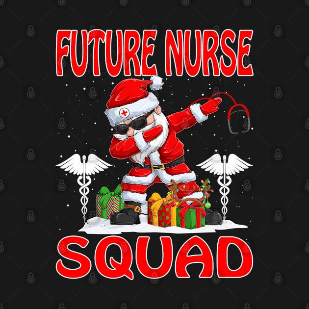 Christmas Future Nurse Squad Reindeer Pajama Dabing Santa by intelus