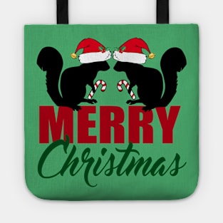 Merry Christmas Squirrels Tote