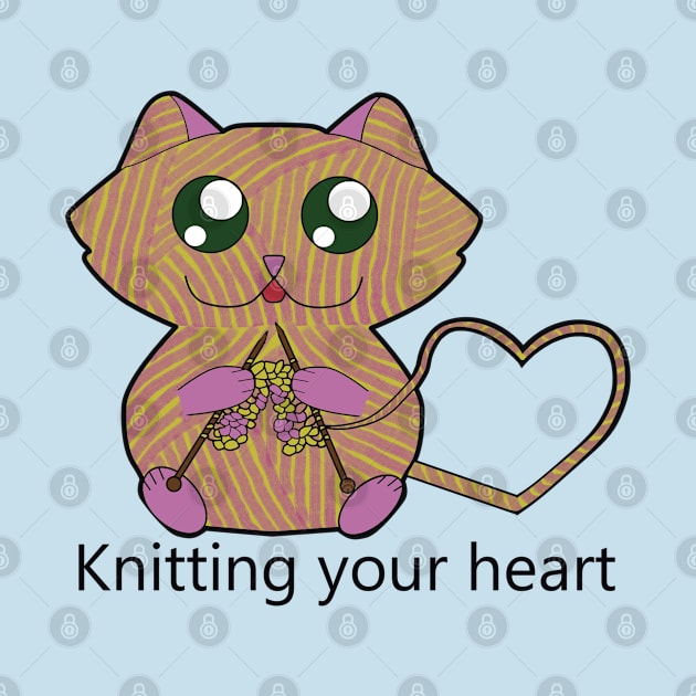 Knitting your heart by Lisartpalafox