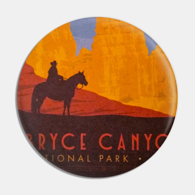 Bryce Canyon National Park - Vintage Travel Pin by Culturio