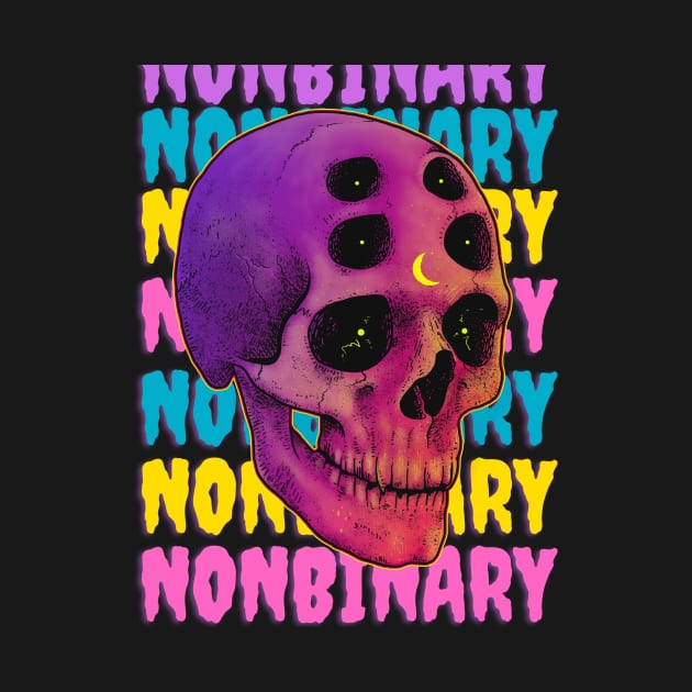 Nonbinary Skull by glumwitch