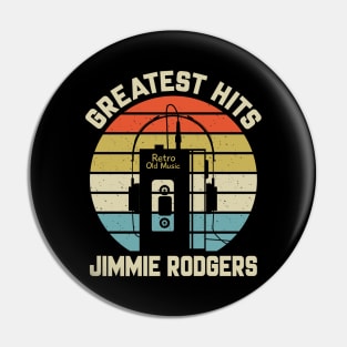 Greatest Hits Jimmie Retro Walkman Rodgers Vintage Art Pin