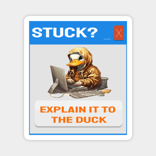 Stuck explain it to the duck Magnet