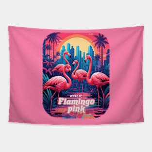 Flamingo Pink Tapestry