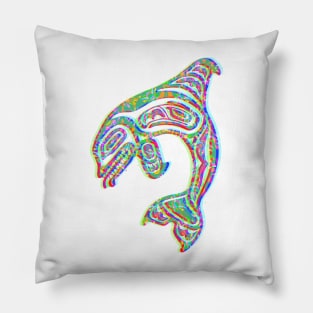 The Dolphin that blocked a rainbow Pillow