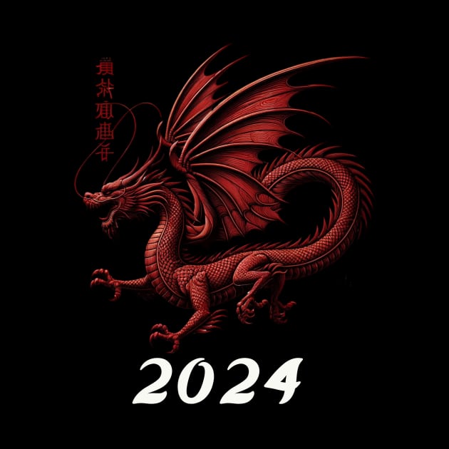 Chinese Dragon Shirt Chinese New Year of Dragon 2024 Tshirt Year of the Dragon Tee Chinese New Year 2024 Youth Year of Dragon Tee Lunar by HoosierDaddy