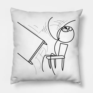 Table Flip Meme Pillow