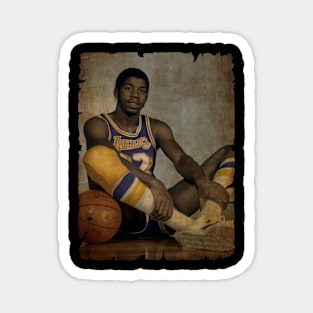 Magic Johnson in Lakers #2 Magnet