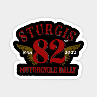 82nd Sturgis motorcycle rally 2022 - retro style Magnet