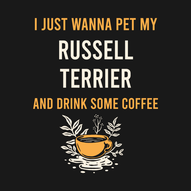 Russell Terrier Parson Dog Coffee by Hanh Tay