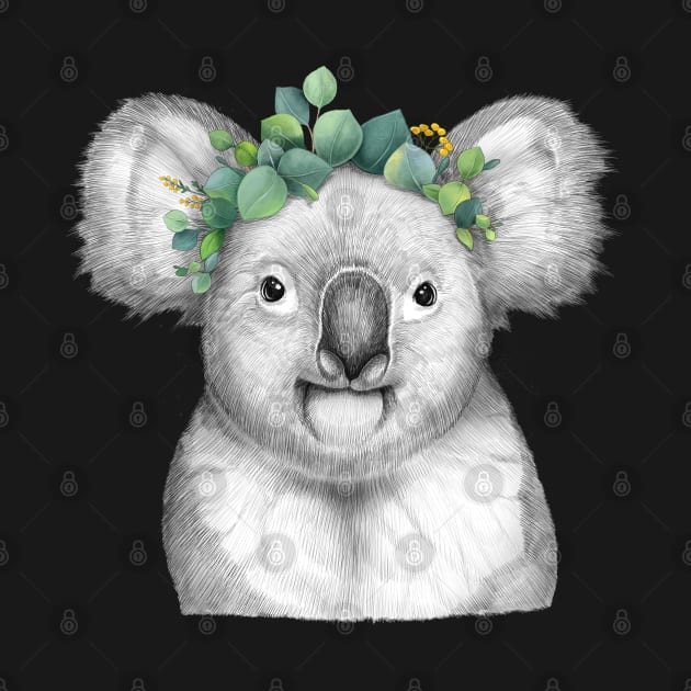 Koala with eucalyptus by NikKor