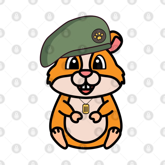 Green Beret Hamster by Pet Station