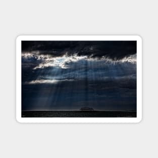 A Dark and Cloudy Day On The Seafront Magnet