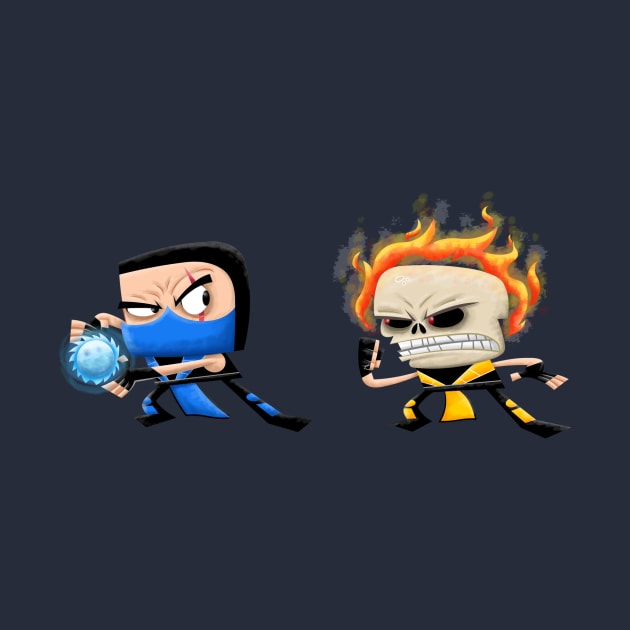 Sub-Zero Vs Scorpion by Xander13