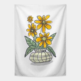 Yellow Flowers Tapestry