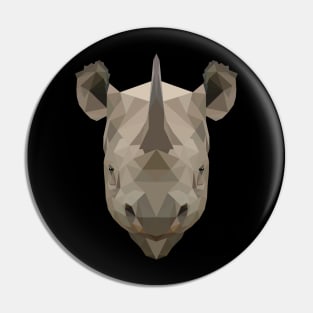 Black rhino Pin