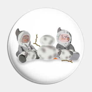 Making a snowman Pin