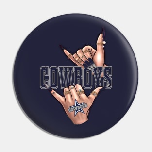 Cowgirl Hands Pin