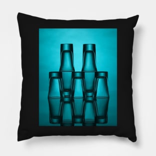 Blue shot glasses Pillow