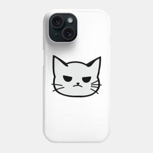 Minimalistic mean kitty Phone Case