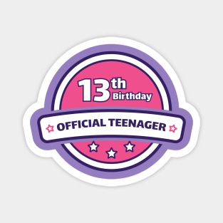 Girls 13 Birthday Party Supplies Magnets Teepublic Au