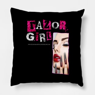 Razor Girl Pillow