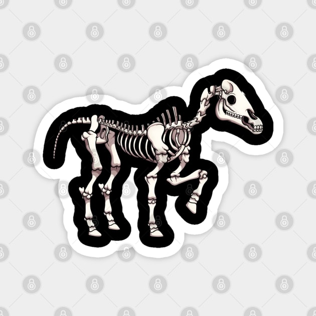 Horse Skeleton Magnet by TheMaskedTooner